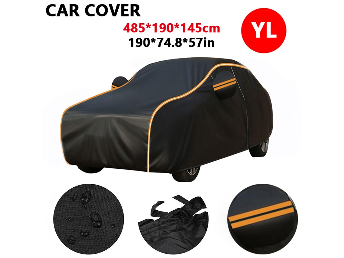 Funda impermeable para coche con protección solar y cremallera en la puerta lateral Cuich