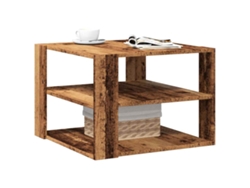 Set Mesas De Centro | Mesa De Café | Mesa De Salón Madera Ingeniería Envejecida 58x58x40 Cm