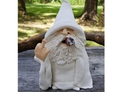 Gnomo Mago De Jardín 3d Fumando, Estatua De Resina Con El Dedo Medio Levantado Para Decorar El Jardín, Balcón O Patio.