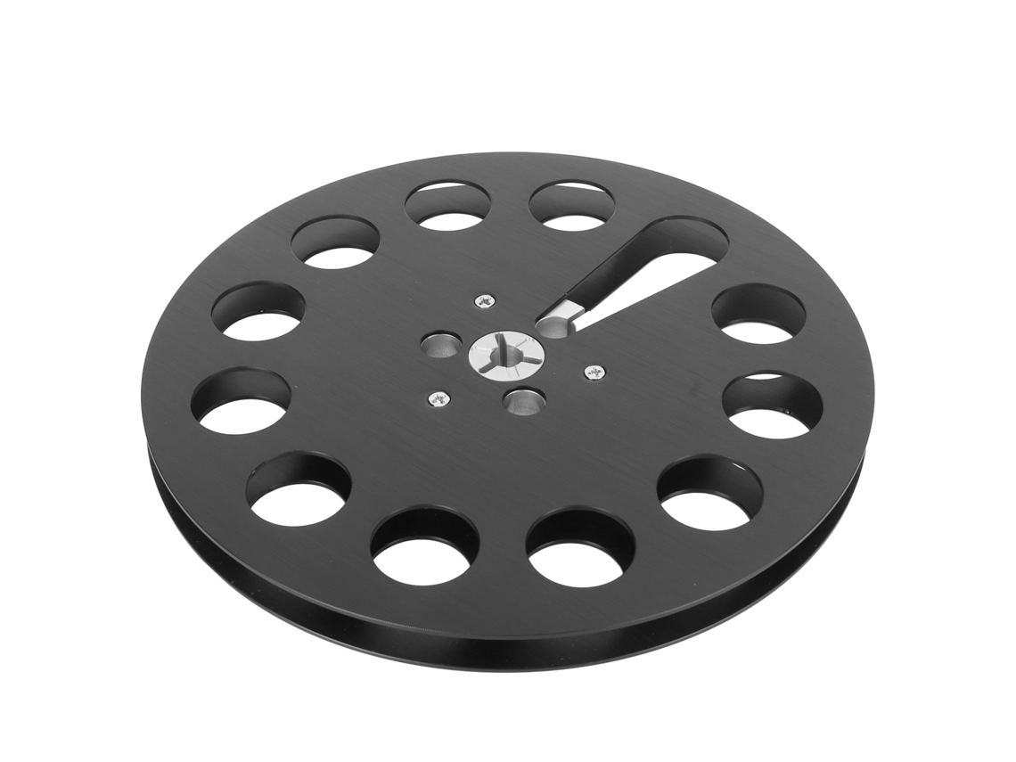 Carrete De Cinta Vacío De 1/4" (7 Pulgadas), 11 Orificios, Aleación De Aluminio, Universal, De Carrete A Carrete.