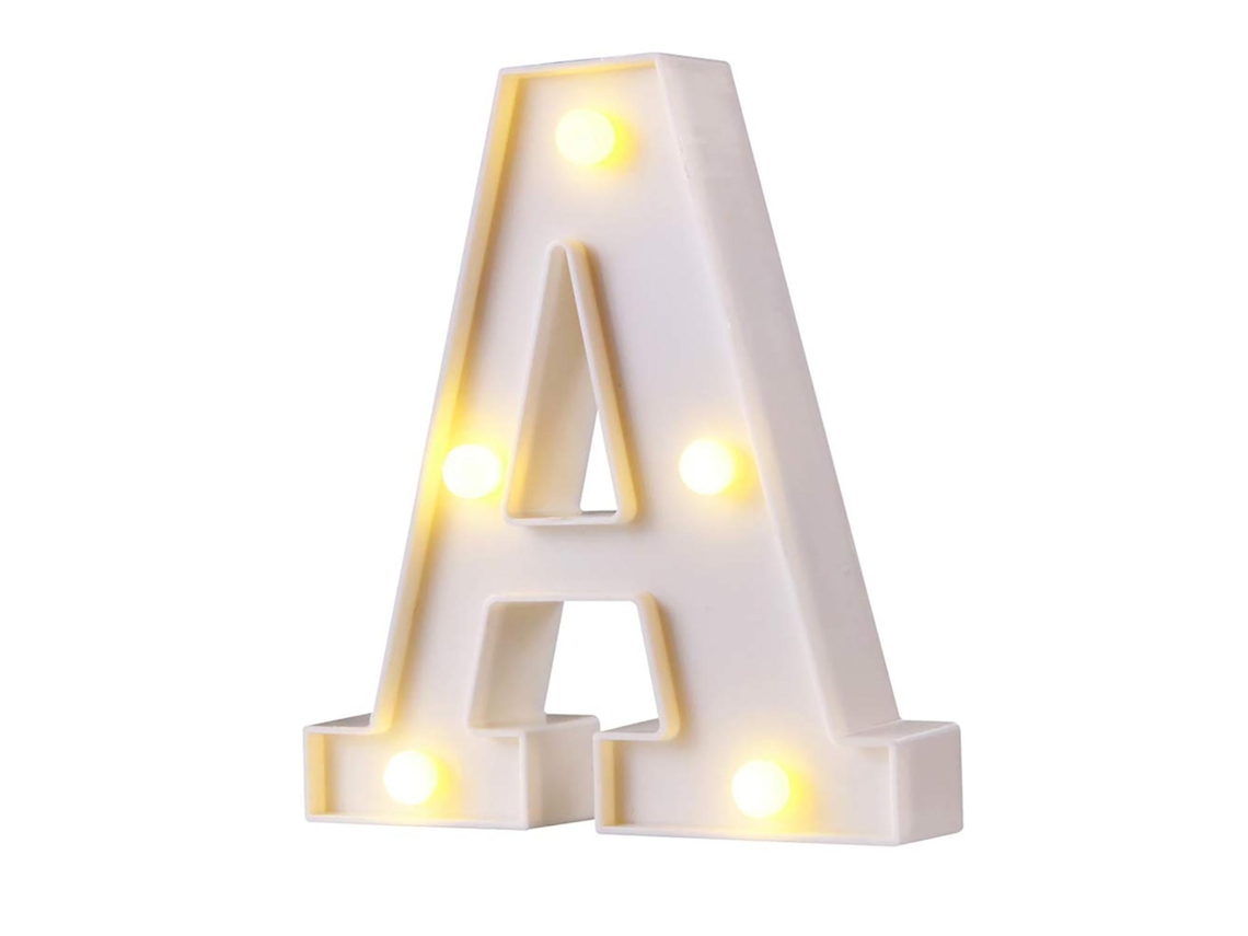 Lámpara De Luz Nocturna Con Letras Del Alfabeto, Diseño De Interruptor De Luz Led, Resistente Al Agua, Para Fiesta, Club, Bar, Letra A CHRUI