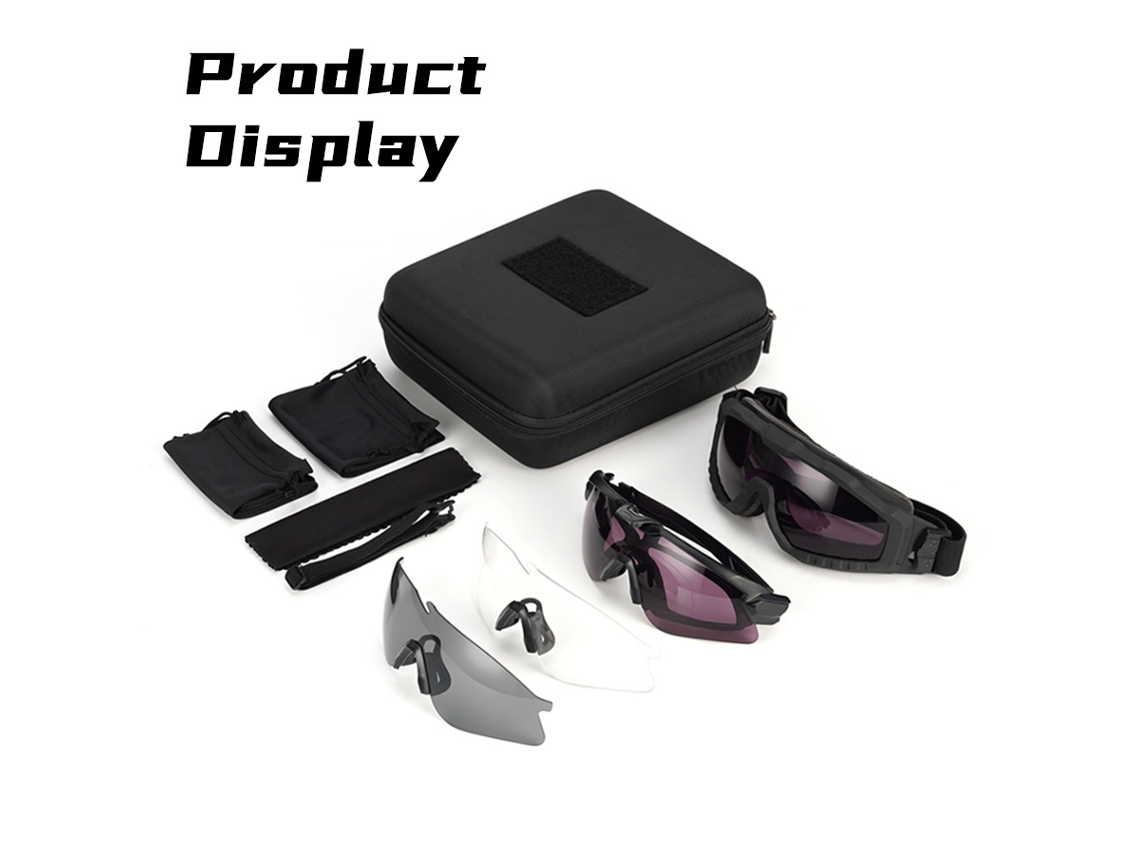 Kit 2 en 1 de gafas deportivas y gafas protectoras contra el viento Yuysan