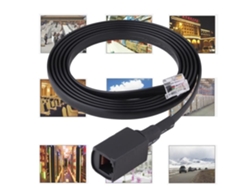 HURRISE Cable de Micrófono Desmontable de 6 Pines y 1.5 m para Walkie Talkie