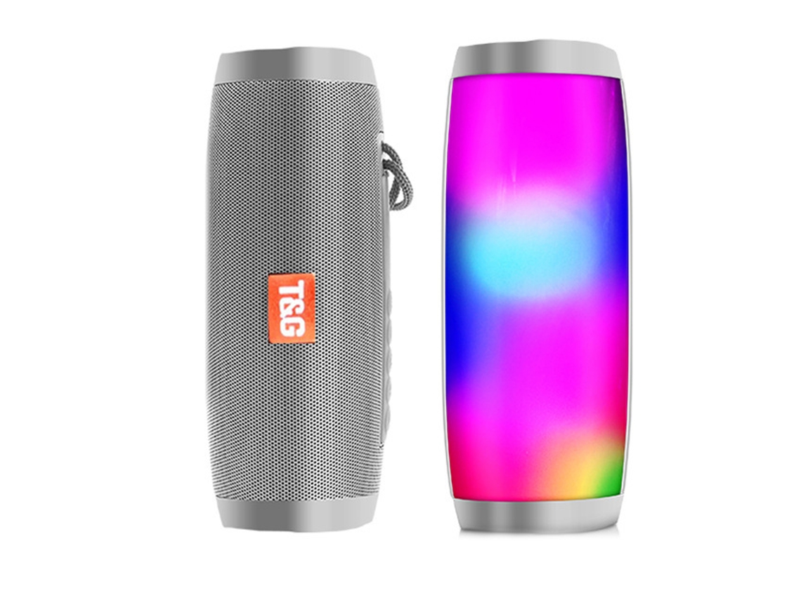 Altavoces portátiles Bluetooth Altavoz sin cable Altavoz Bluetooth Potente Alto Boombox Exterior Hifi Tf Radio Fm con luz LED