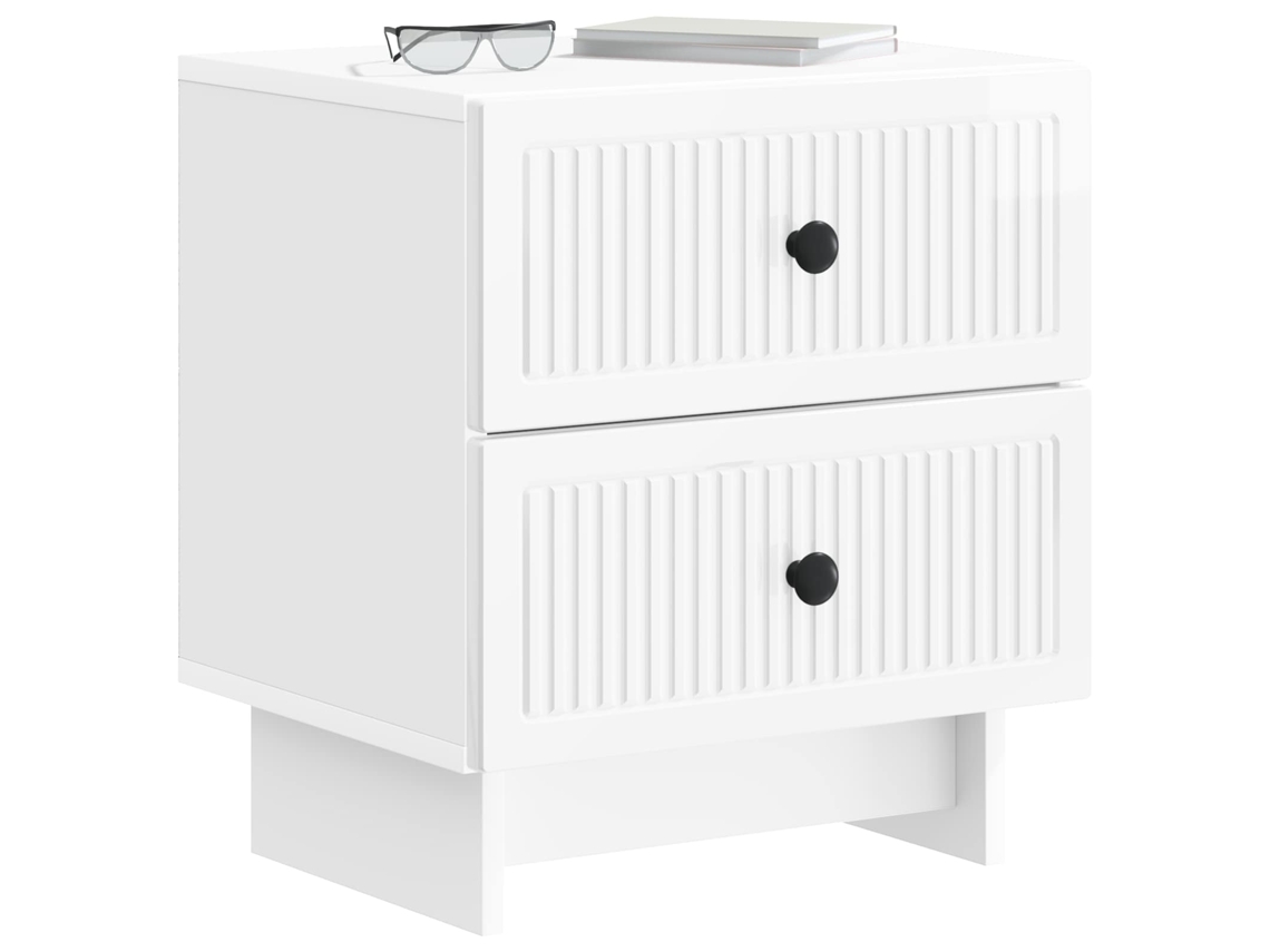 Maison Exclusive - Armario De Noche Con Cajón Brillante 43 X 34,5 X 47,5 Cm