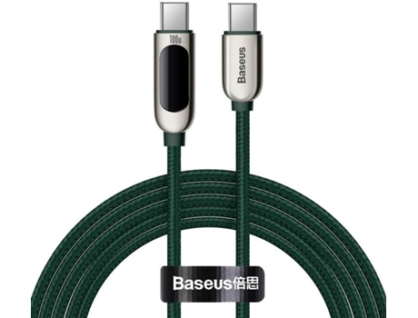 Cable BASEUS Catsk-C06 (USB-C - USB-C - 2 m - Verde)