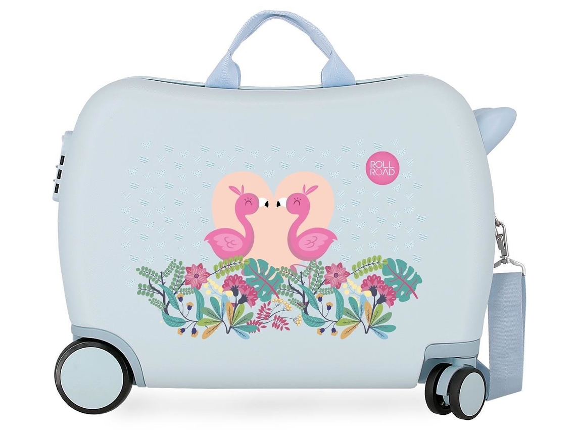 Maleta de Viaje Infantil ROLL ROAD Pelican Love Azul (50x38x20cm - 34 L)