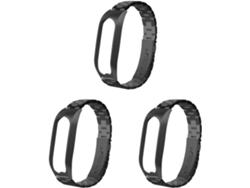 Conjunto De 3 Pulseiras Metálicas Para Relógio Inteligente
