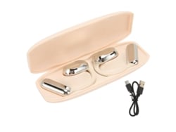 Fones De Ouvido Bluetooth 5.3 De Ouvido Aberto Com Cancelamento De Ruído Para Música Prata