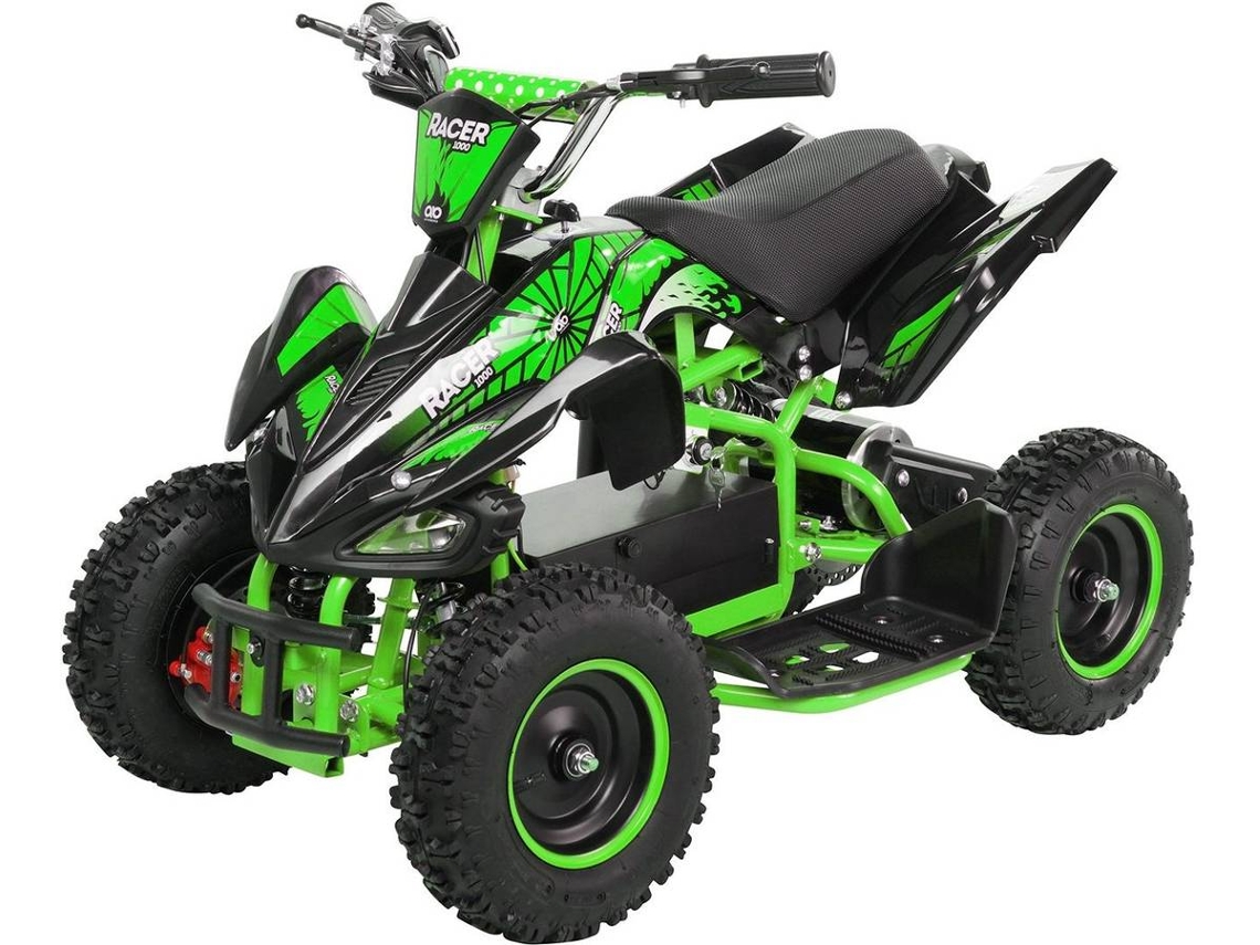 Quad Infantil Racer 1000, Pocket Quad Con Motor Eléctrico De 1000 Vatios, 3 Baterías, Amortiguadores, Velocidad Máxima De 24 Km/h.