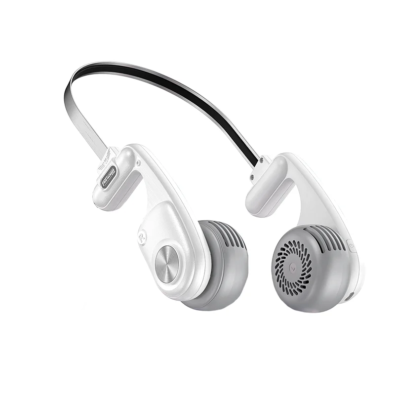 (branco) Ventilador De Pescoço/ar Condicionado Portátil, Fluxo De Ar 360°, Interface Usb