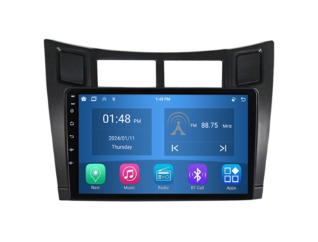 Autoradio 4GB RAM64GB ROM ROVERONE para Toyota Yaris 2 XP90 2005 - 2012 CarPlay Android Coche Radio Bluetooth Navegación