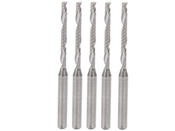5 Brocas Espirales De Acero De Tungsteno Para Madera Y Metal De 3,175 X 2 X 22 X 45 Mm