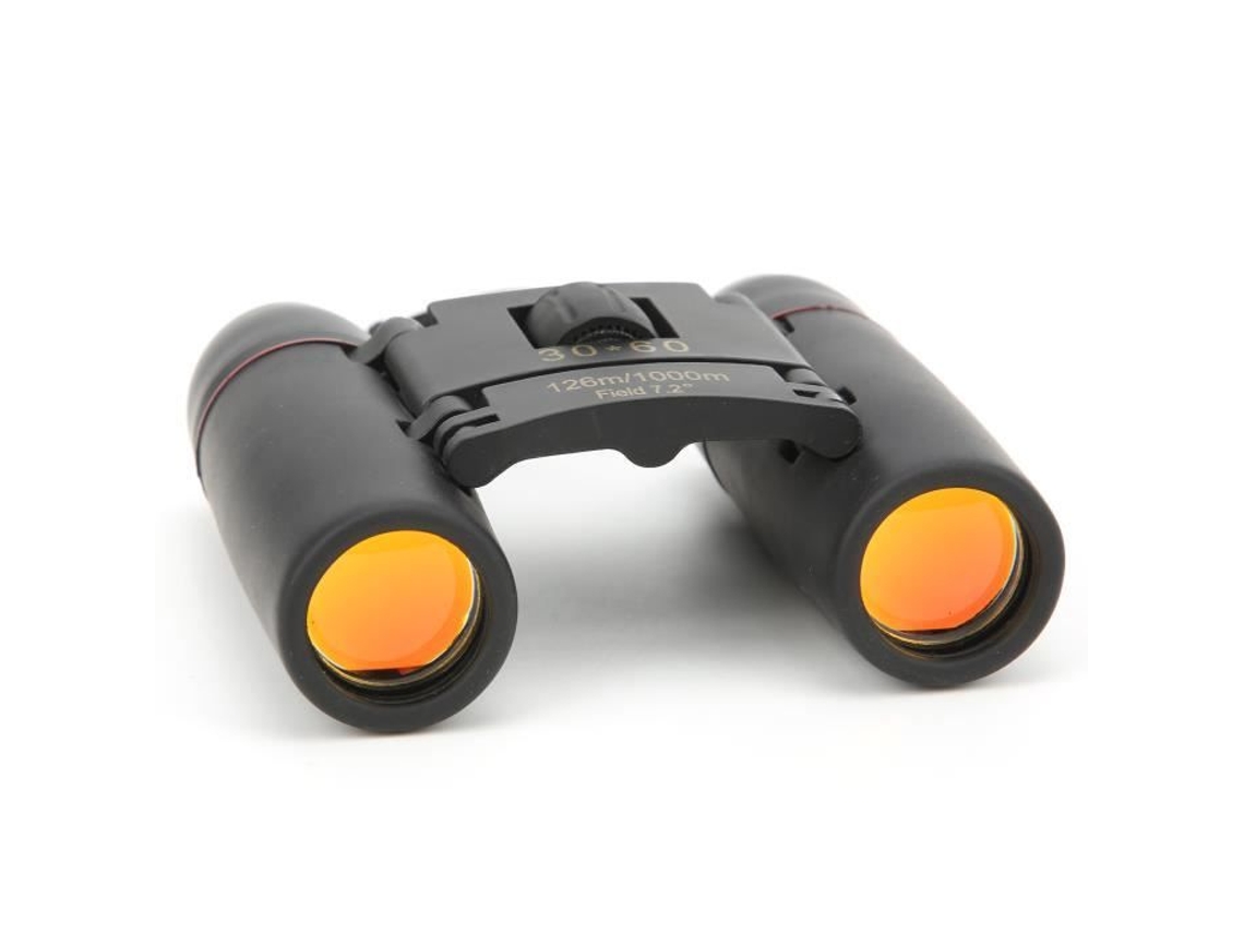 FDIT Binoculares 30X60 Mini binoculares Plegables portátiles Telescopio 30X60 Zoom 126M/1000M Binoculares para Adultos y niños