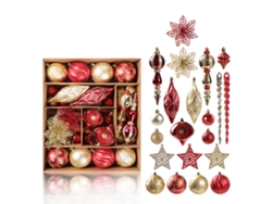 Juego de adornos para árbol de Navidad, bolas decorativas colgantes NEVEANCE