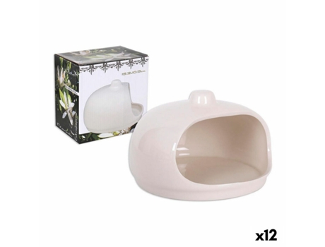 Portaestropajos para Fregadero 47566 Blanco 15,2 x 15,2 x 10,3 cm (12 Unidades)