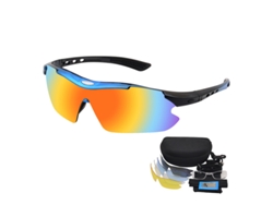 Gafas De Sol Deportivas Polarizadas, 5 Pares De Lentes Intercambiables Y Estuche Azul. Siurn