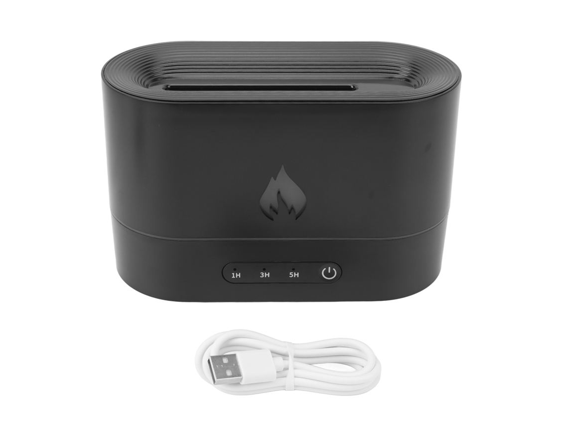 Difusor De Aromaterapia De 250 Ml Y 5 V Con Llama 3d Simulada Y Humidificador Para El Hogar/oficina.