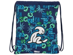 Bolsa Mochila con Cuerdas Glassy Azul marino 35 x 40 x 1 cm EL NIÑO