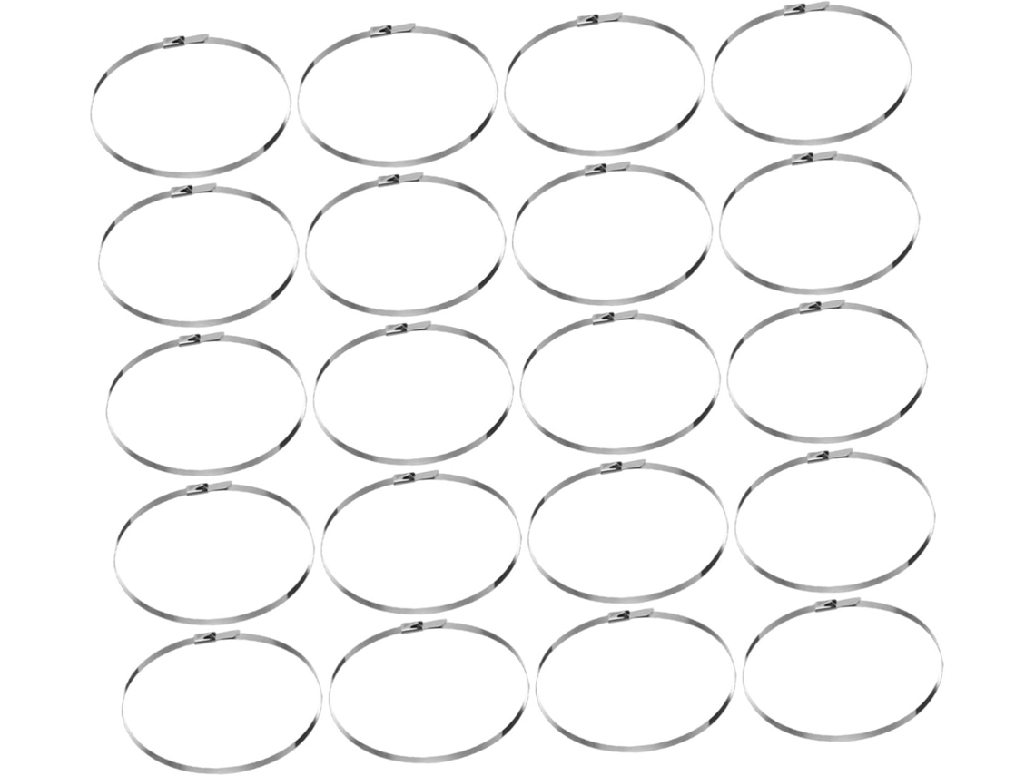200 Bridas Metálicas De Acero Inoxidable, Clips Autoblocantes Para Cercas.