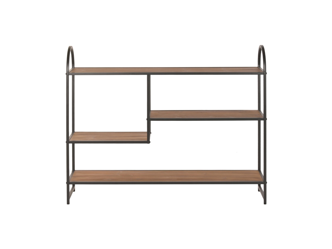 Consola Alexandra House Living en hierro y madera de abeto, 120x30x94cm