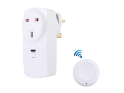 Enchufe inteligente inalámbrico AK DL220 de 220 V con control remoto y enchufe estándar del Reino Unido Nostalgia88