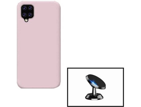 Kit Carcasa + Soporte Samsung Galaxy M12 PHONECARE Silicona Liquida