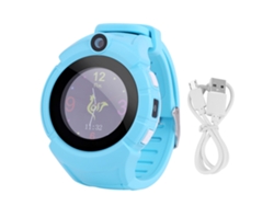 Reloj Inteligente Táctil Con Pantalla Redonda, Cámara, Posicionamiento Gps Para Niños, Antiexploración, Azul, Ruso