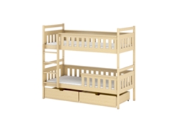 Litera FURNLUX Tezo (Beige, Madera Maciza - 88X168X164 Cm / 80X160 Cm)