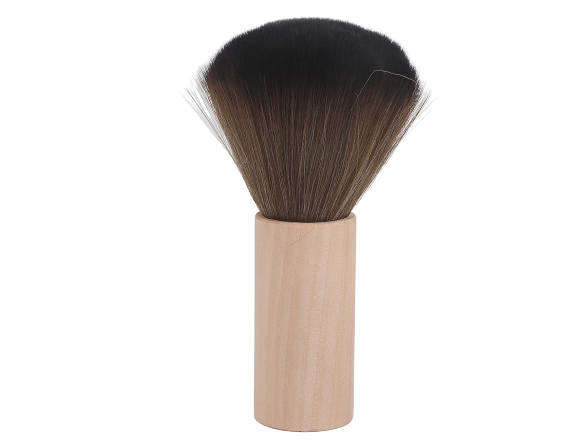 Herramienta de limpieza para peluquería 2026, cepillo para el cabello con mango de madera, cepillo para limpiar el cuello y la cara, plumero.