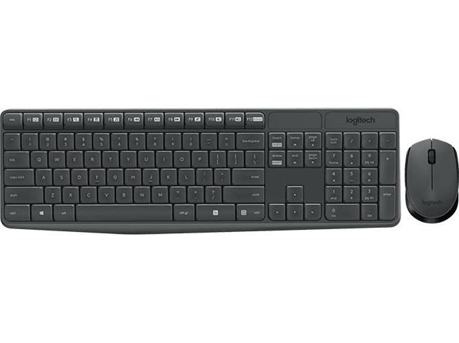 Teclado LOGITECH MK235 (Inalámbrico - Layout Búlgaro - Teclado Numérico)