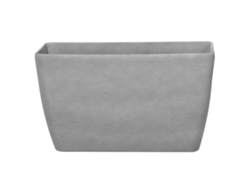 Maceta grande BELIANI Baris de Mezcla de piedra Gris 74x32x45