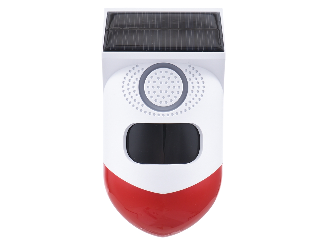 Alarma solar con sensor de movimiento y sirena potente