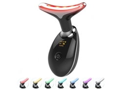 Massageador De Rosto E Pescoço Ferramentas Multifuncionais Para Cuidados Com A Pele Facial Dispositivo De Beleza Led De 7 Cores Para Uso D Yizhood