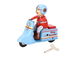 Patinete De Juguete Retro De Metal Con Cuerda Para Niños Y Adultos - Decorativo