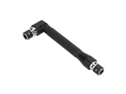Llave De Vaso Tipo L Con Doble Cabezal En Acero Galvanizado 45 1/4 Mini Herramienta