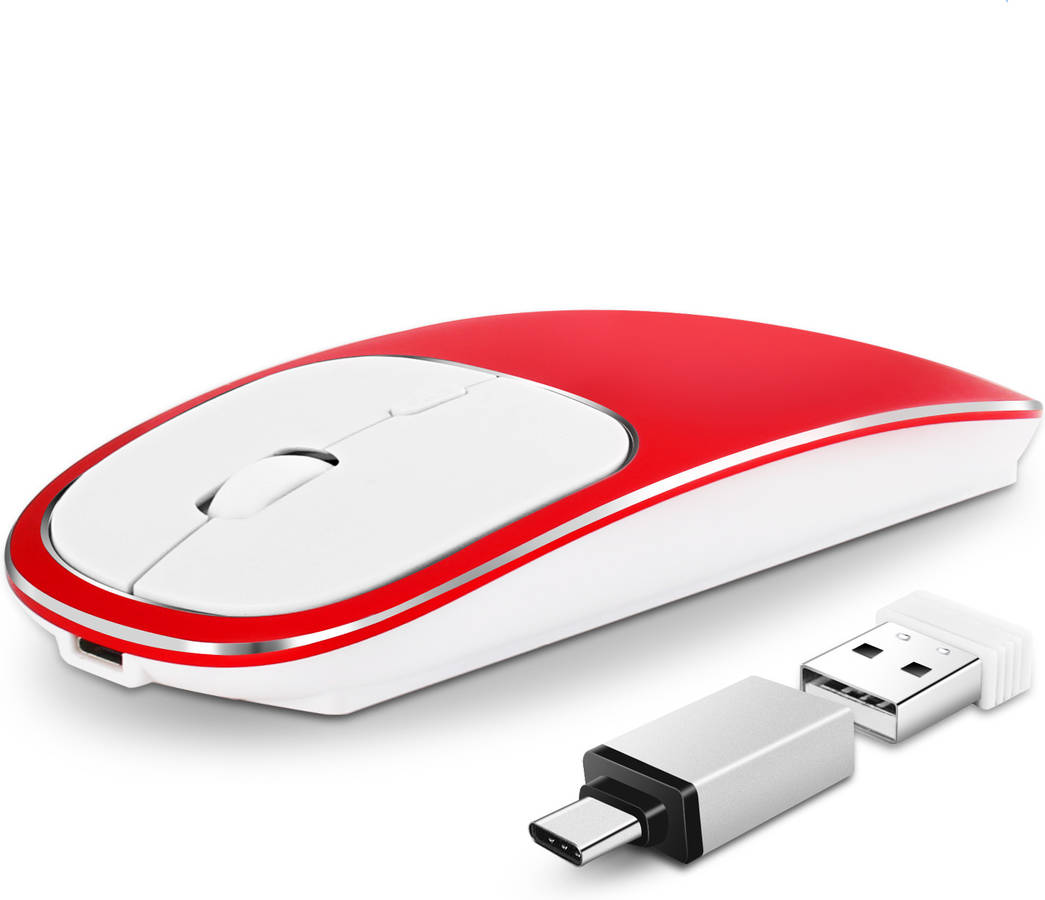 Ratón OHPA OHPA-0710 (Inalámbrico - Rojo)