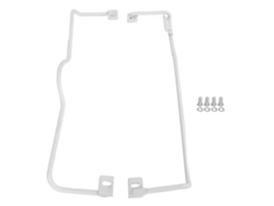 Marco Protector De Acero Inoxidable Para Chasis De Bicicleta De Equilibrio, Patinete Autoequilibrado, Xiaomi Ninebot, Blanco.