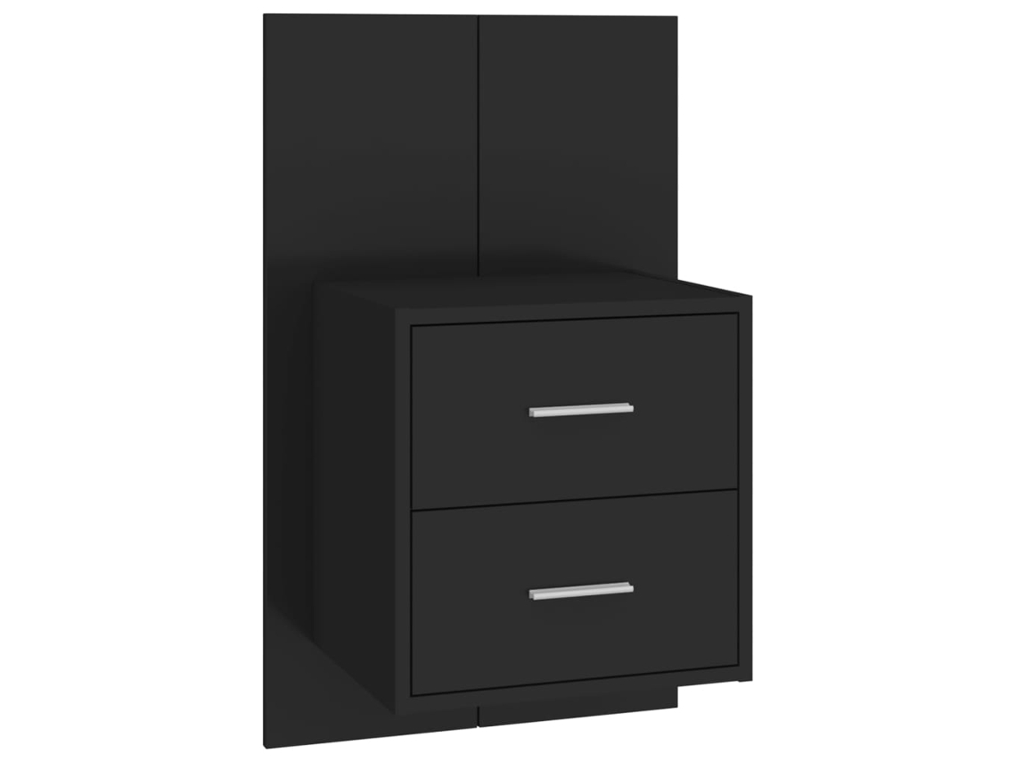 Mesita de noche de pared negra EXCLUSIVA DE LA CASA