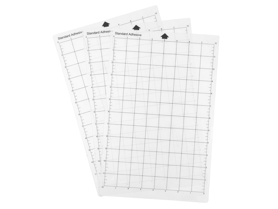 Tabla De Cortar Adhesiva Transparente De 8x12 Pulgadas Con Cuadrícula Para Plotter Silhouette Cameo (3 Unidades)