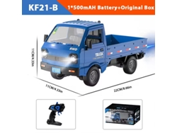 Coche RC Kf21 116 de 2,4 GHz que simula derrapes y escaladas, con spray y luces LED, juguete para niños, azul. Aeuzwr