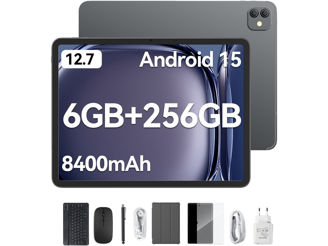 Tablet BLACKVIEW LINK 8 (12.7'' - 18 GB RAM - 256 GB - Gris)