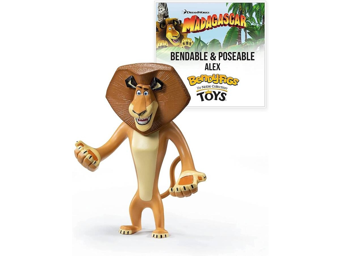 Figura de acción THE NOBLE COLLECTION  Alex Madagascar Flexible 15,5 cm