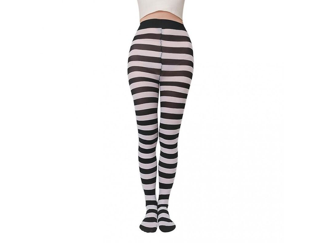 Calcetines Altos Hasta La Rodilla Con Rayas Estrechas Para Mujer, Calcetines Opacos Con Rayas Horizontales Anchas, Dzm