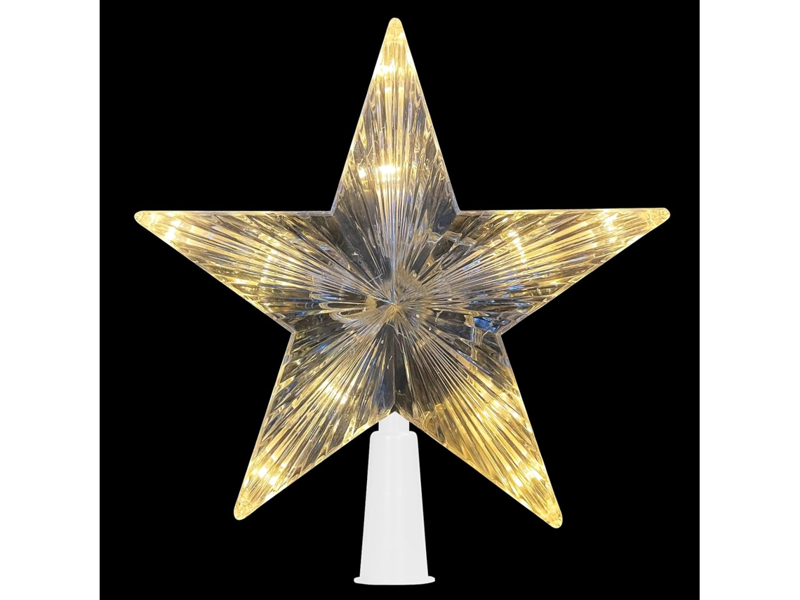 10 estrellas LED para árbol de Navidad