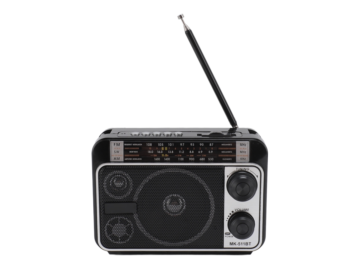 Rádio Sintonização Ponteiro Multifuncional Usb/tf Rádio Fm/am/sw de Alta Qualidade EOOCOO (bluetooth Multibanda)