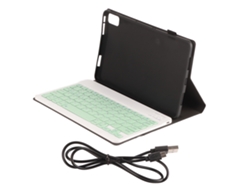 Teclado Inalámbrico De 10 Pulgadas Con Funda Protectora De Cuero Para Huawei Matepad De 10,4 Pulgadas (verde)