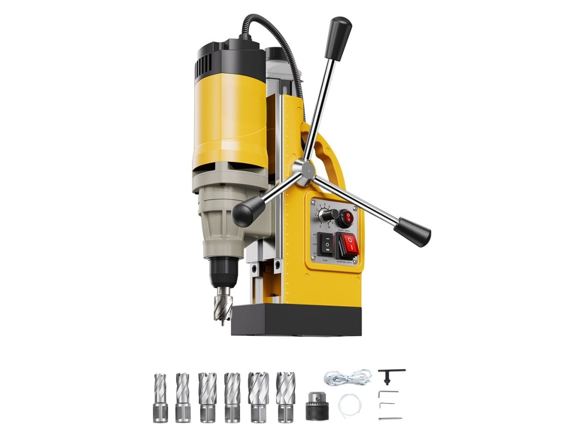 Taladro Magnético con Velocidad de 0-650 RPM, 12800 Nm de Fuerza, Funciones de Roscado y Corte - Tekmaquinas