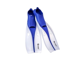 2026altiro-aletas De Natación Con Bolsillo Completo Para El Pie, Sin Tirantes, Para Snorkel, 4 Tallas M, Azul Marino Transparente