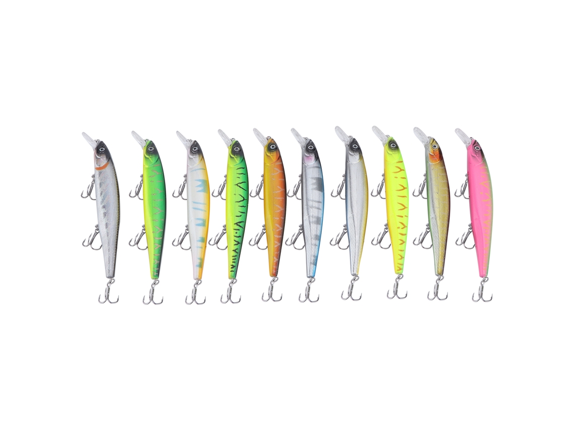 Lure Para Pescar Peces Minnow 22,8g/14cm Slow Sinking Suspending Wobblers Para Bass Zander